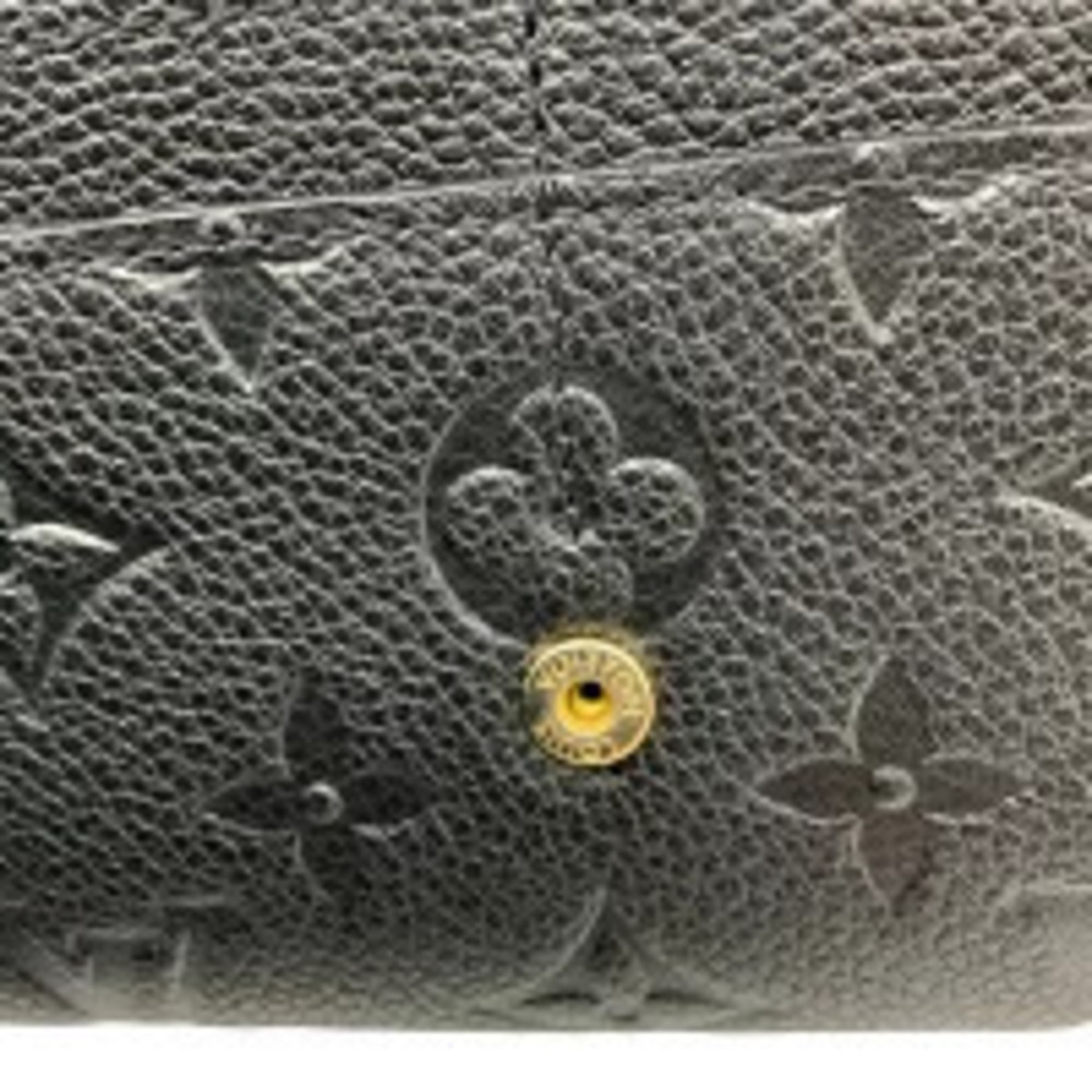 LOUIS VUITTON Monogram Empreinte Portefeuille Sarah Long Wallet Black Noir - Picture 7 of 8